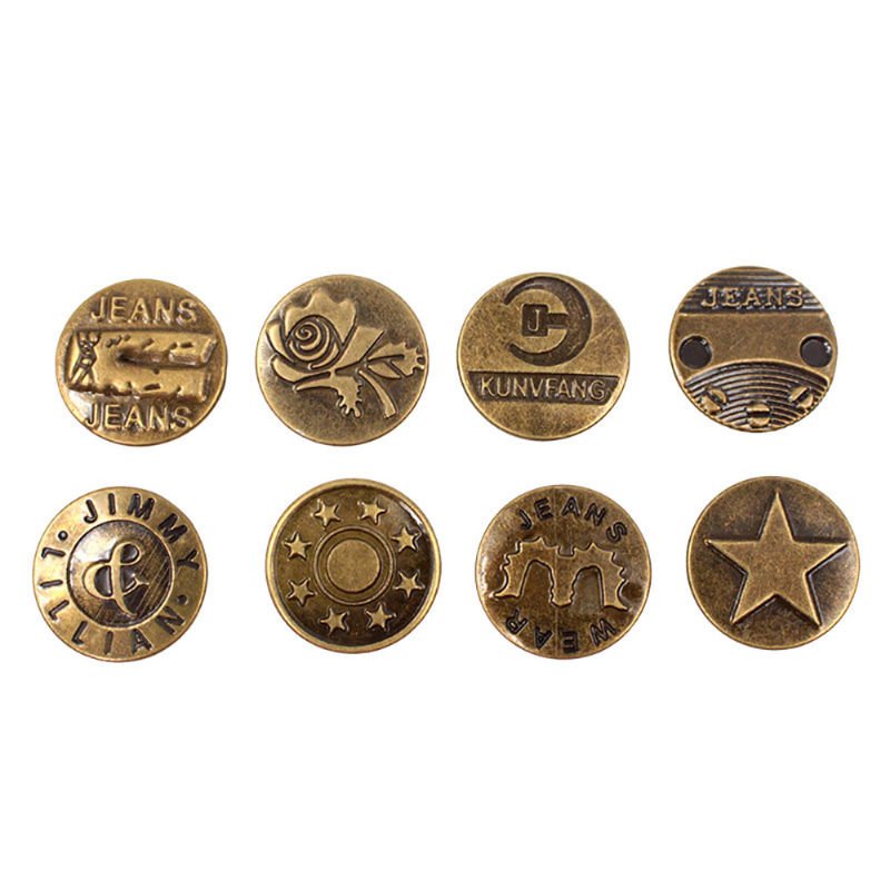 Promotion Metal Silver Jeans Button Rivetfashion Jean Rivet Jeans Metal Silver Alloy Button