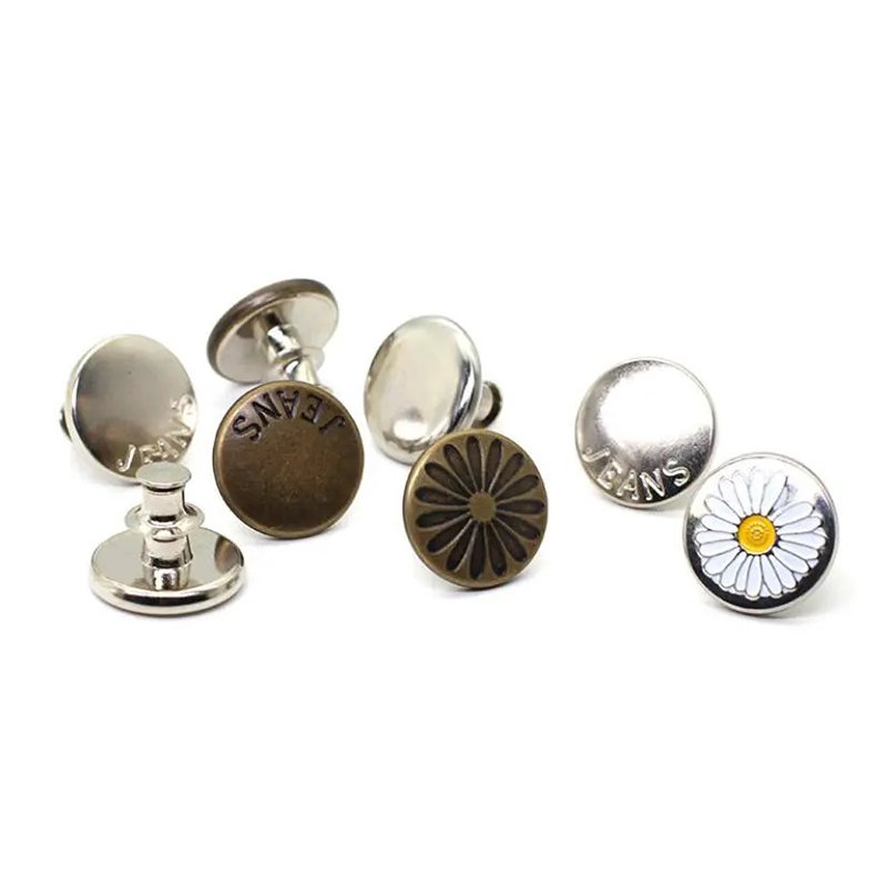 Promotion Metal Silver Jeans Button Rivetfashion Jean Rivet Jeans Metal Silver Alloy Button