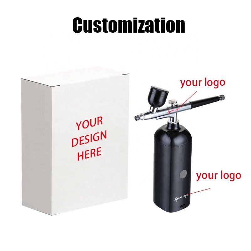 Ready to Spray Acrylic Air brush Paint Kit Portable NEW Cake Decor Tattoo Air Brush Machine