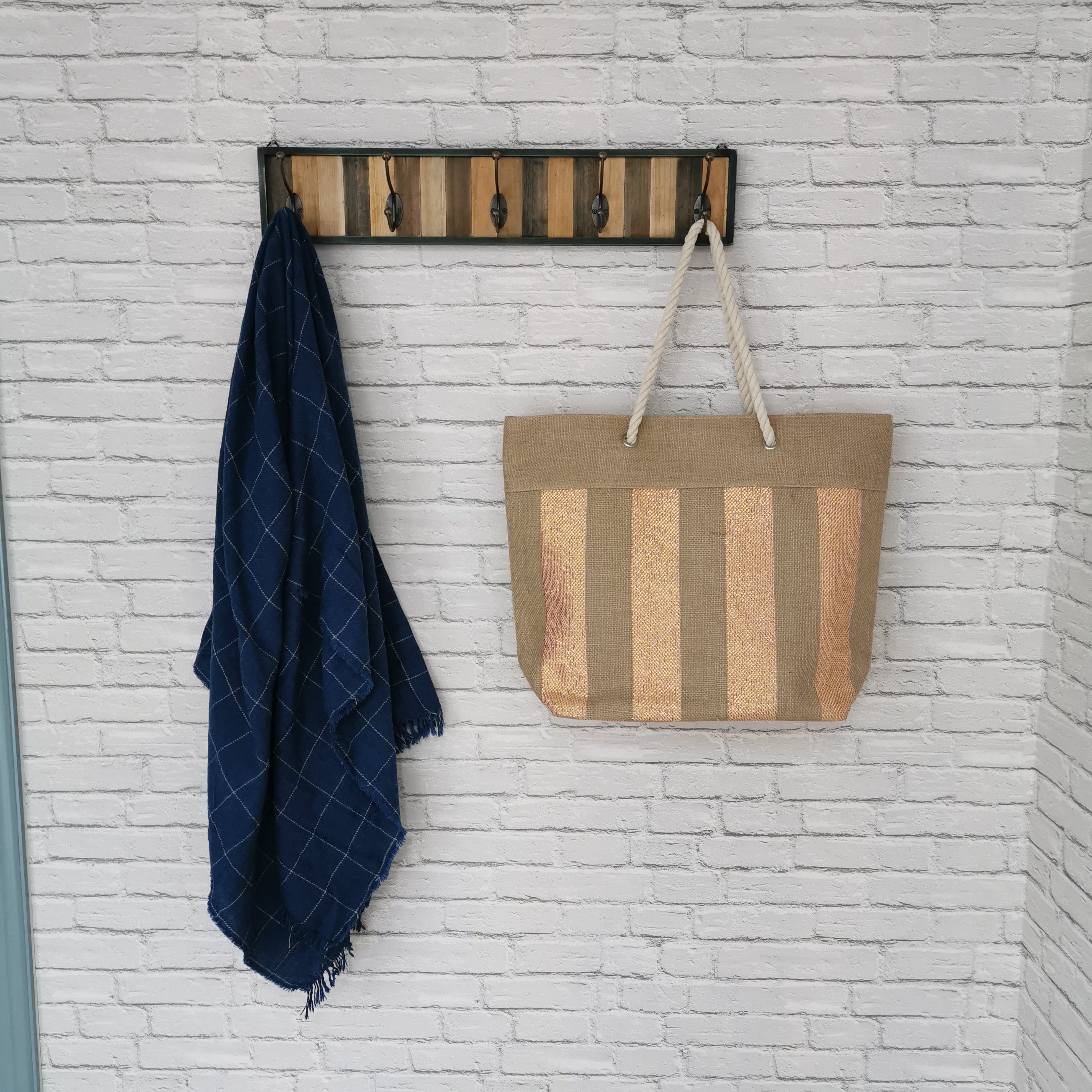 High Quality Reusable Jute bag heavy duty fabric lining beach tote bag LOGO printed custom bag