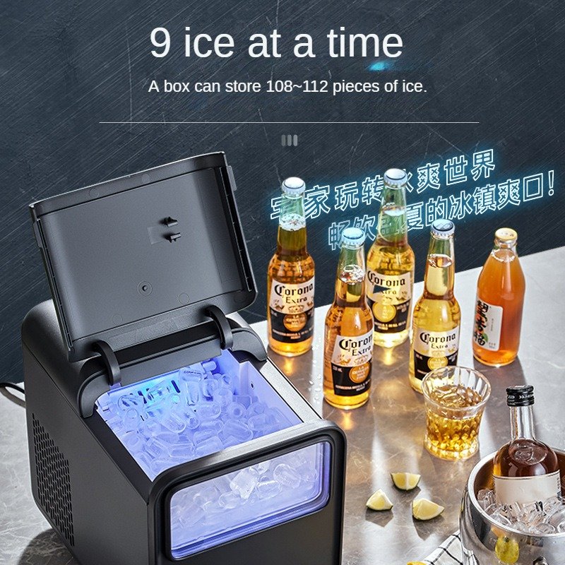 coffee shop best small ice making machine bullet ice 9 pieces home counter top ice maker