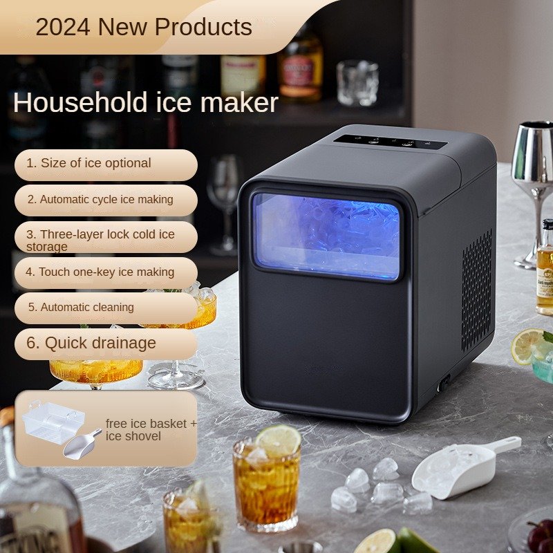coffee shop best small ice making machine bullet ice 9 pieces home counter top ice maker