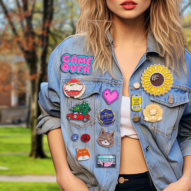 Hot Zinc Alloy Pins Personnalises Logo Button Hard Badge Brooch Lapel Metal Custom Gold Enamel Pin