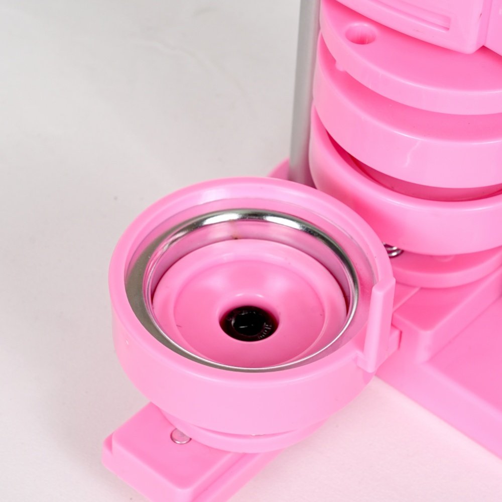 Vesub New Design Pink Square Button Badge Machine Badge Printing Machine Badge Making Machine