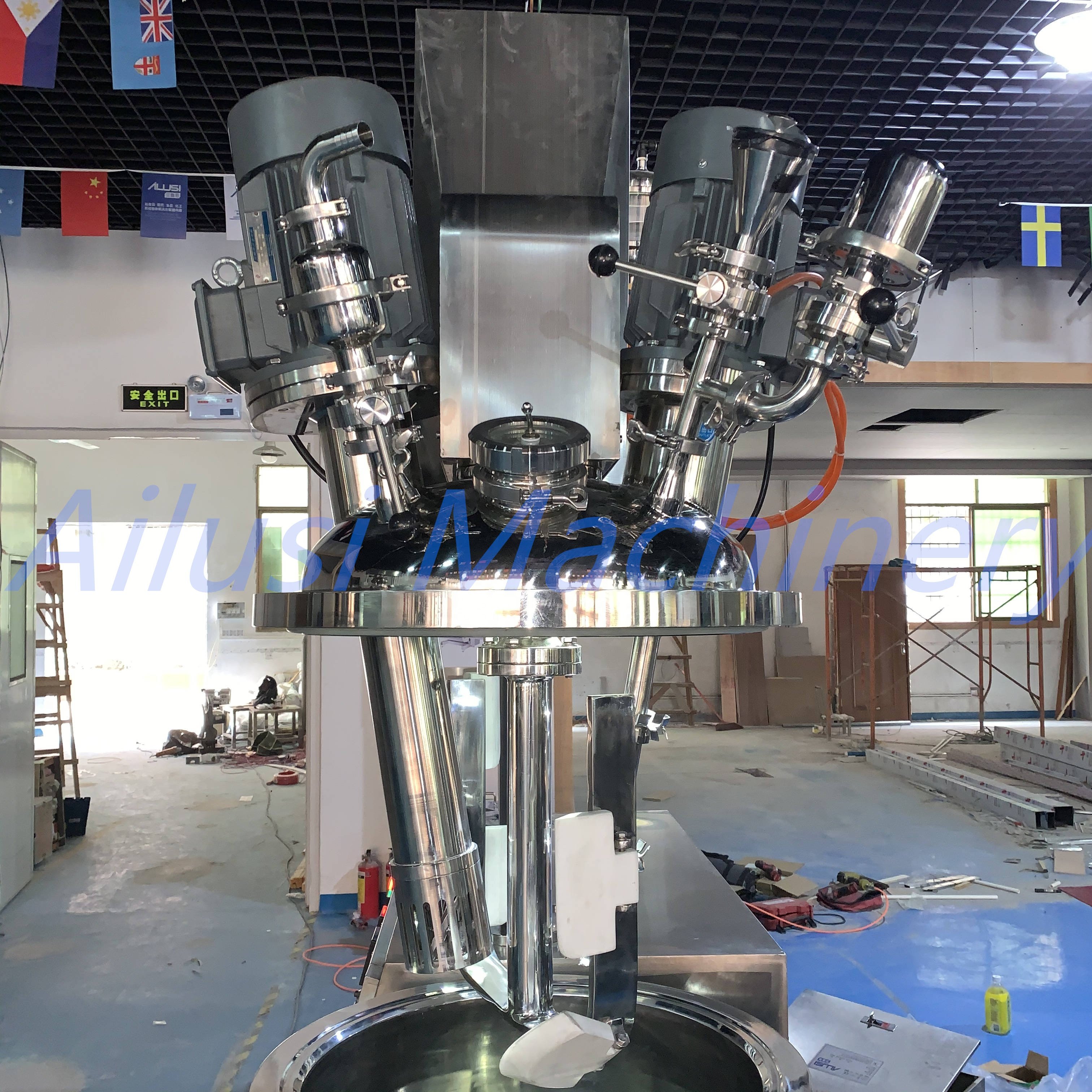 Toothpaste making machine Vacuum Emulsifier ,Toothpaste production line toothpaste equipment Emulsion High Shear Homogenizer
