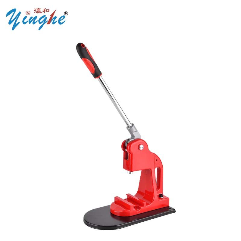 Yinghe Factory Price Popular Manual Pin Button Badges Maker Bottle Opener Mirror Tinplate 56mm Round Pin Badge Making Machine