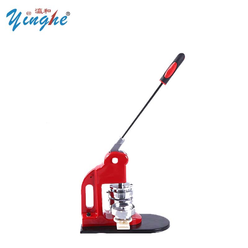 Yinghe Factory Price Popular Manual Pin Button Badges Maker Bottle Opener Mirror Tinplate 56mm Round Pin Badge Making Machine
