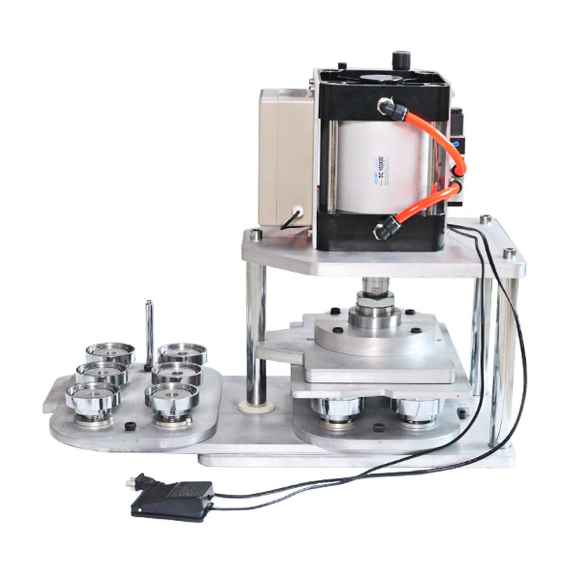 Button Making Machine 25 32 37 44 50 56 58 75mm 6pcs Round Mould Pneumatic Button Maker Automatic Pin Badge Maker