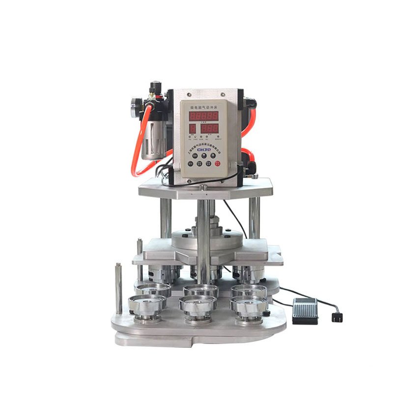 Button Making Machine 25 32 37 44 50 56 58 75mm 6pcs Round Mould Pneumatic Button Maker Automatic Pin Badge Maker