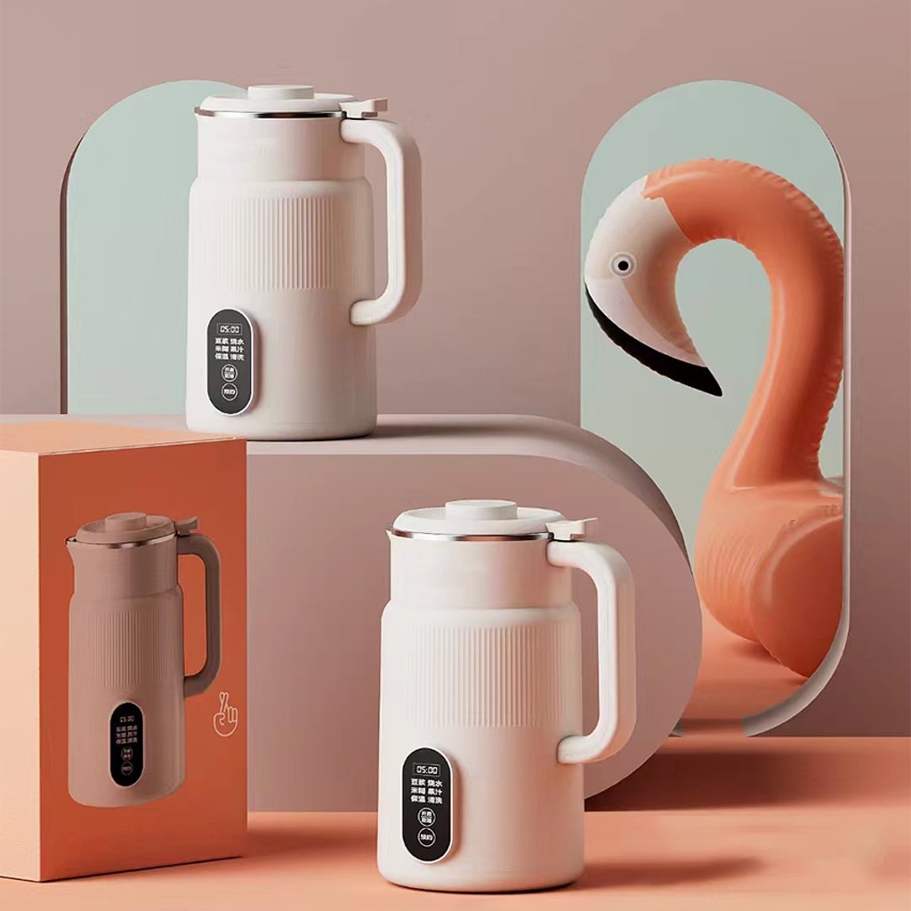 Electric Soy Bean Milk Machine with Temperature Control Intelligent Touch One-Button Cleaning and Stainless Steel Body