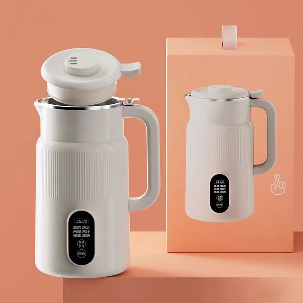 Electric Soy Bean Milk Machine with Temperature Control Intelligent Touch One-Button Cleaning and Stainless Steel Body