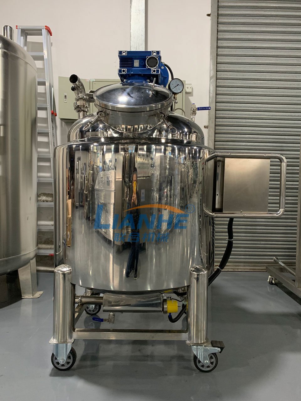 Tomato Paste Syrup Honey Mixing Tank Hand Wash Laundry Detergent Cosmetics Manufacturing Line Shampoo Liquid Soap Blender