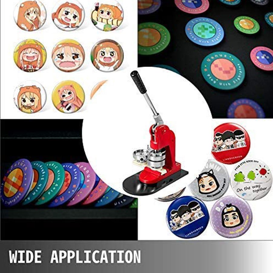 Hot Sell Rail Badge Machine Aluminum Diy Button Badge Button Maker Machine Badge Making Machine 58mm