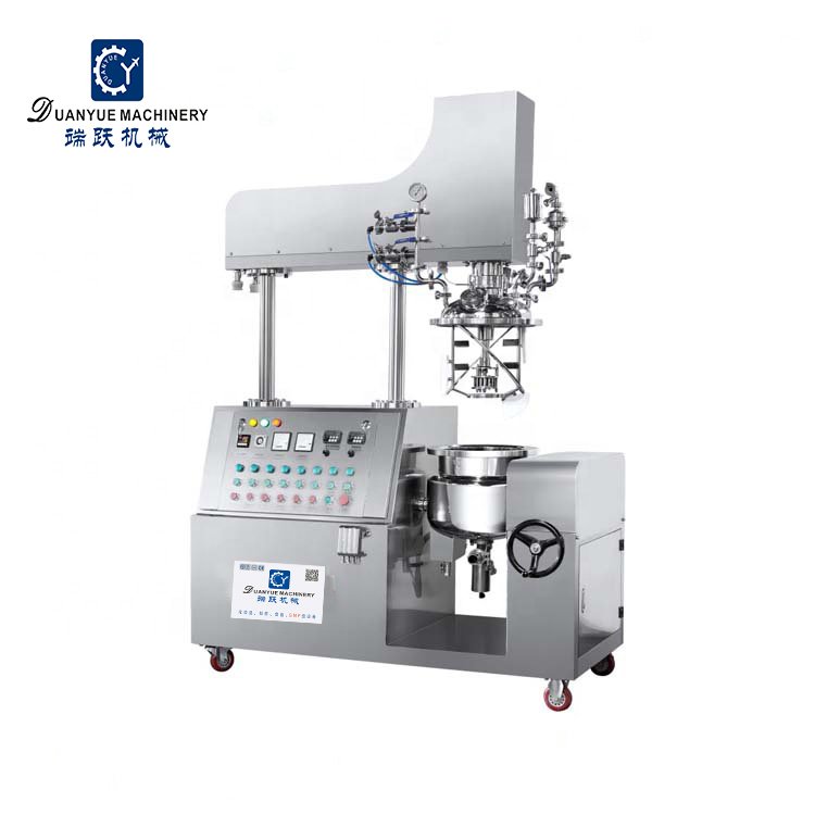 30L 50LHeat And Cooling Emulsifier Mixer Cosmetic Cream Homogeneous Emulsifying Mixer Hydraulic Lifting Lab Mixer Homogenizer