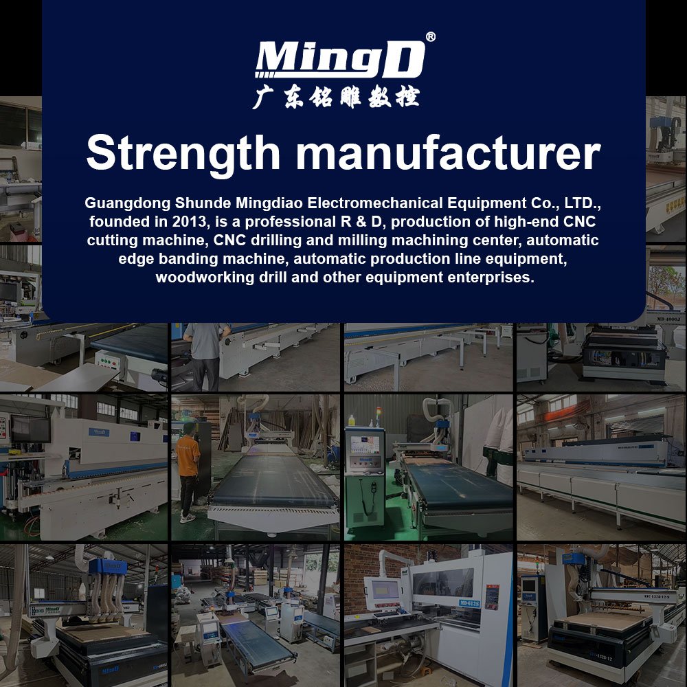 MINGD MD-828SKKL-PURS Cnc Woodworking Machine Button Making Tape Edge Banding Machine for Msg Mdf Baseboard Wooden Provided 4000