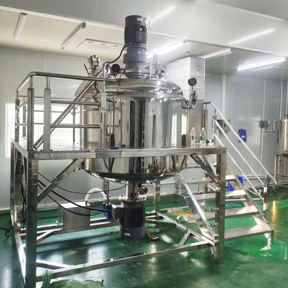 Cosmetic Vacuum Emulsifying Machine Gel Making Machine Vacuum Homogenizer Mixer