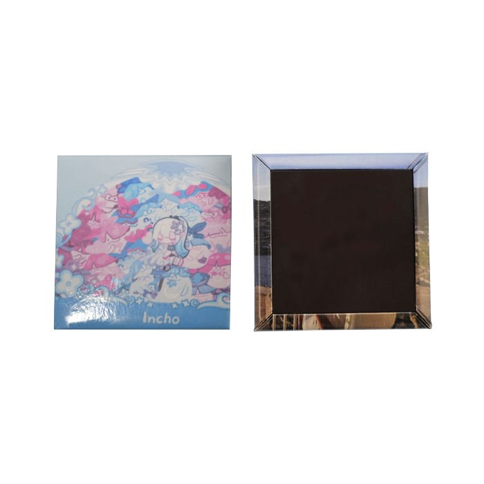 DIY Making Fridge Magnet Component Material of 90*65mm Rectangle Fridge Magnet Button Badge