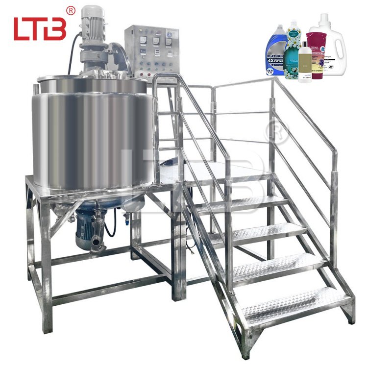 2024 Food Butter Paste 500-2000L Sauce Heating Mixing Multi Functional Machine Liquid Mixer Machine Blender