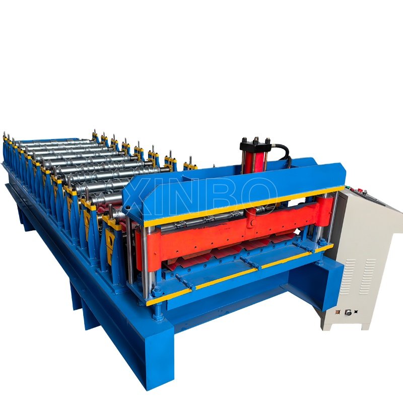 Trapezoidal Roof Roll Forming Machine Building Material Roll Forming Machine