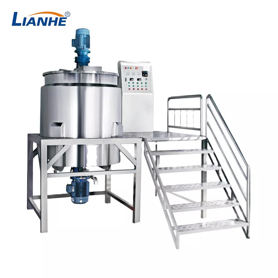 Lianhe tank shampoo making liquid soap mixer machine mixing tank with agitator liquid detergent production factory
