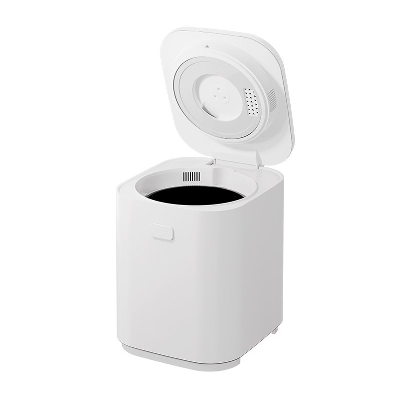 Small Food Processor Stainless Steel Food Waste shredder Charcoal Filter Countertop Compost Bin With Lid