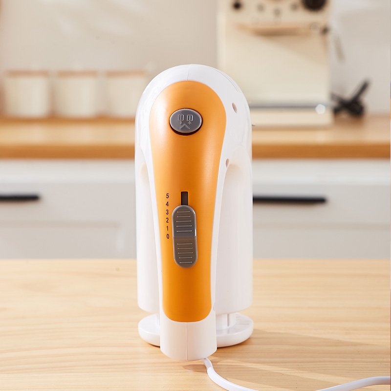 5-Speed Mini Hand Mixer 300 Watt Electric Hand Mixer with Flat Beater*2 and Dough Hooks*2