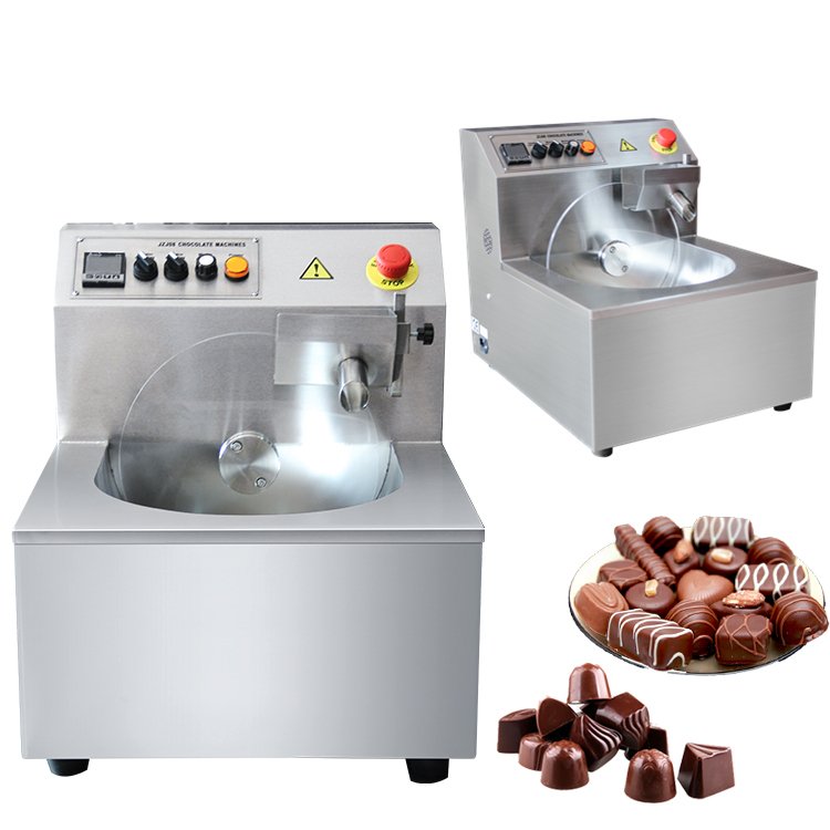 automatic chocolate production line machines tempering chocolate coating bean bar coated peanut making machine production line