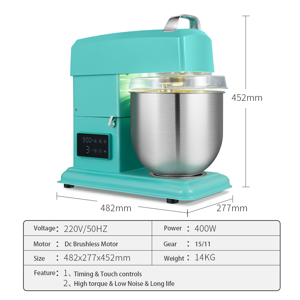 7L bowl Intelligent multifunctional kitchen machine 400W dough mixer