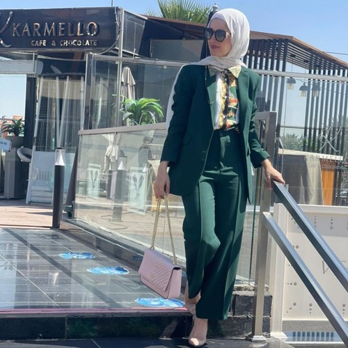 Fashion Women 2 Piece Set Suit Blazer and Trousers Chic Lady Outfit Pants Suits
