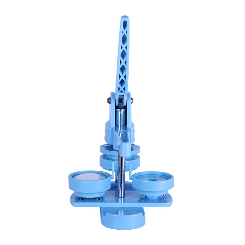 50mm Square Refrigerator Badge Plastic Making Machine With 100pcs Square Magnets Circle Cutter Press with Pump Metal Material