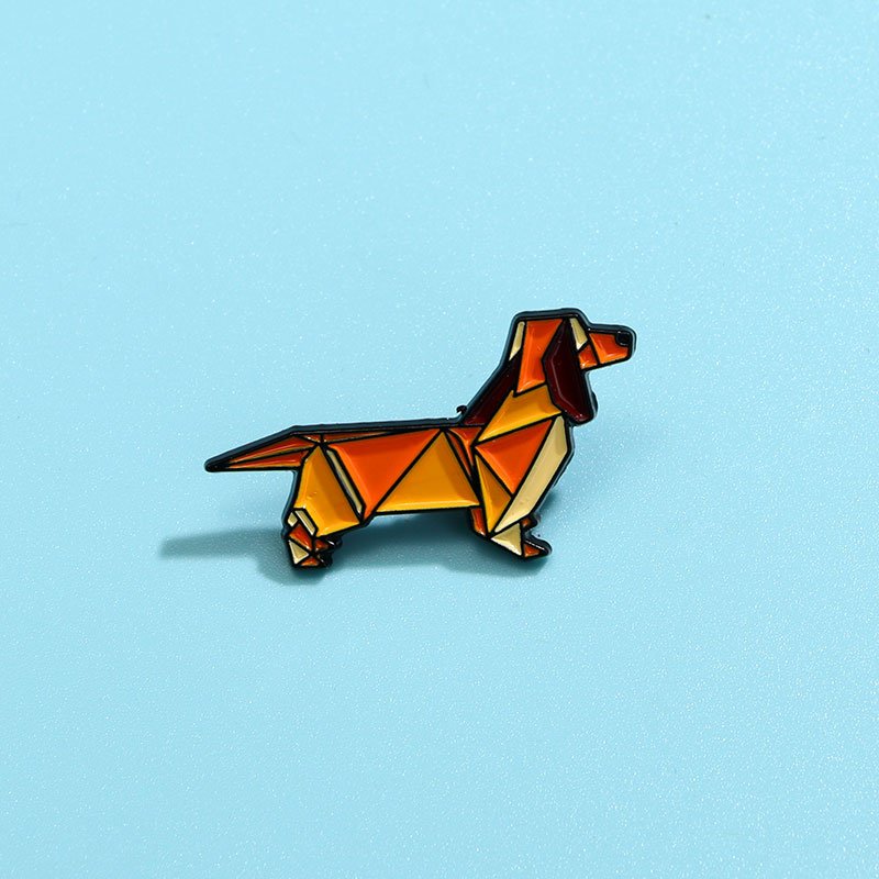 Manufacturer customized wholesale name maker metal animal custom cartoon dog making machine brooch badge pin for women and men