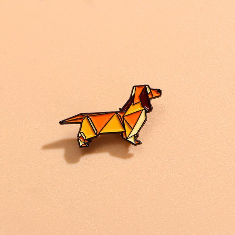 Manufacturer customized wholesale name maker metal animal custom cartoon dog making machine brooch badge pin for women and men