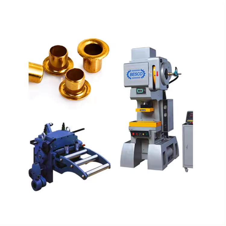 Metal Eyelet Button Hole Ring Of All Sizes Making Machine Automatic Pneumatic Punching Machine Eyelet Riveting Production Line