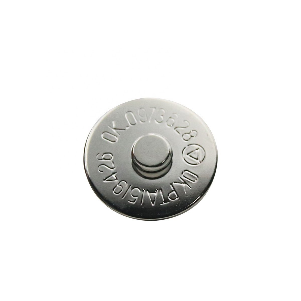 18mm Nickle Plain Magnetic button for handbag Metal snaps for purse and clothes