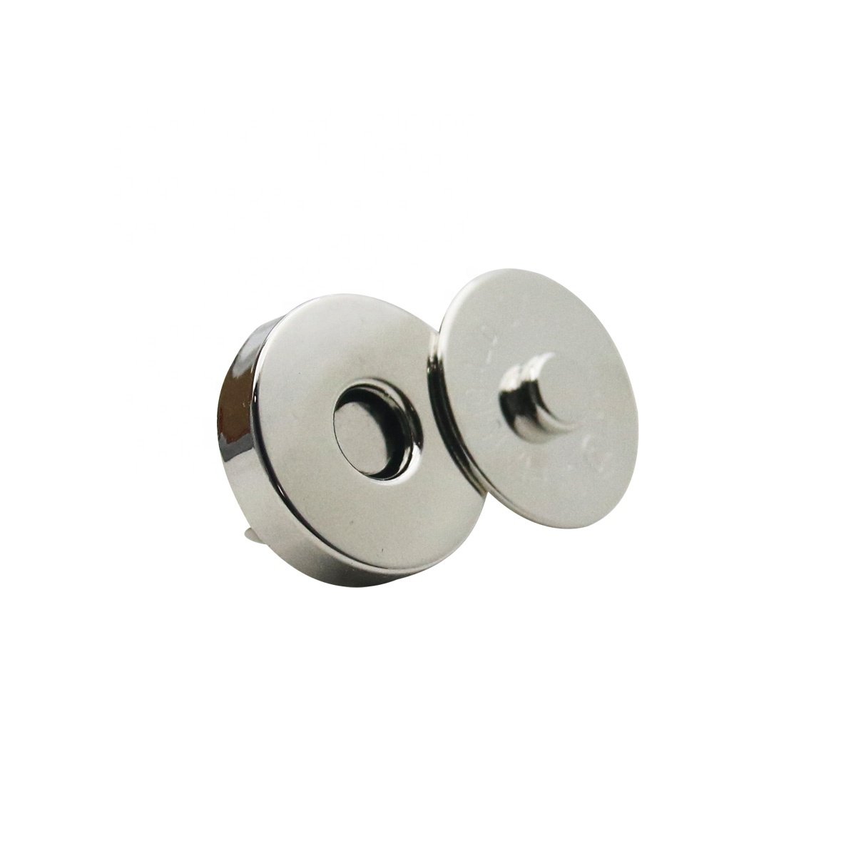 18mm Nickle Plain Magnetic button for handbag Metal snaps for purse and clothes