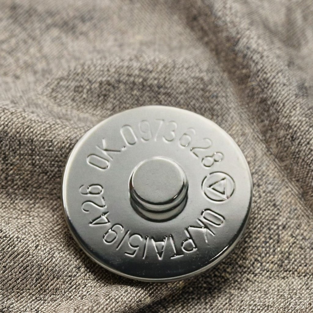 18mm Nickle Plain Magnetic button for handbag Metal snaps for purse and clothes