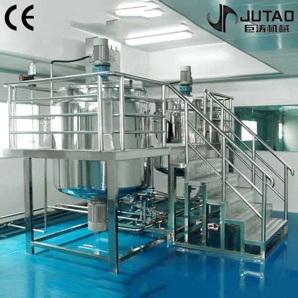 2000L hair shampoo making machine high pressure homogenizer high speed blender mixer fondant mixer machine for body care product