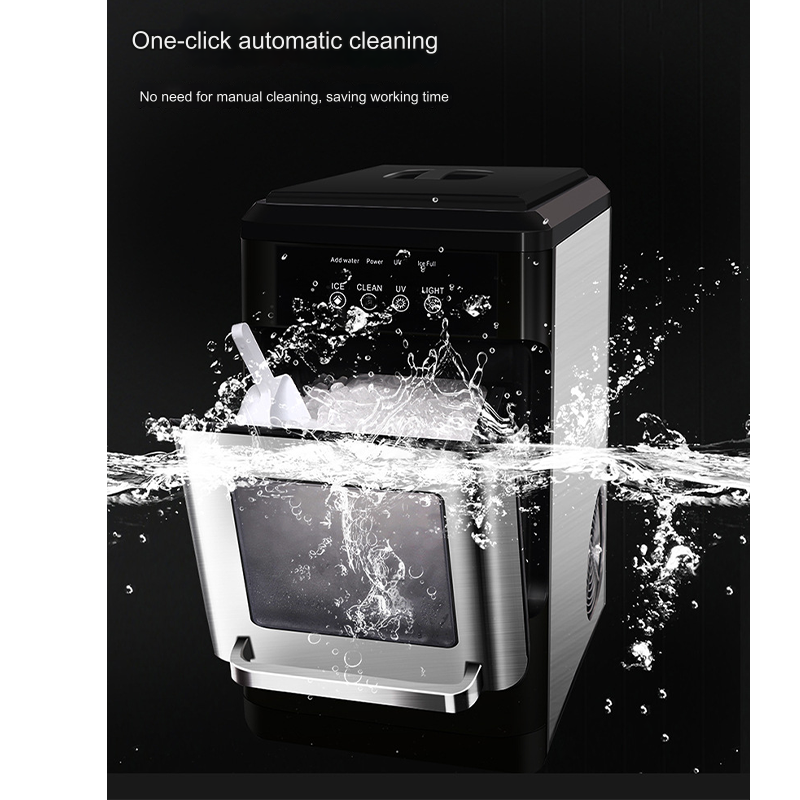 Commercial Milk Tea Shop Small 30kg Coffee Machine Irregular Fully Automatic Ice Cube Maker Machine