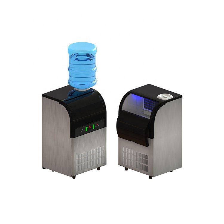 Hot Selling Efficient Round Ice Machine restaurant business 200W 35KG 0.85L square ice machine maker commercial