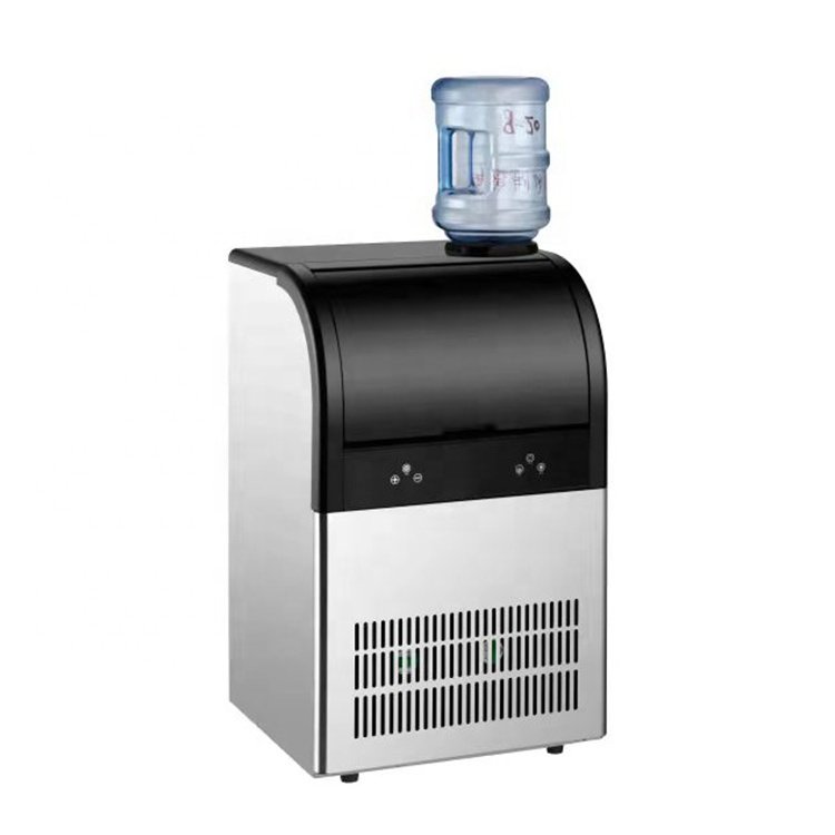 Hot Selling Efficient Round Ice Machine restaurant business 200W 35KG 0.85L square ice machine maker commercial