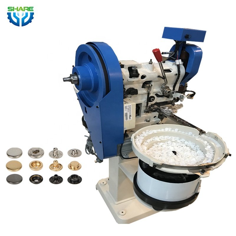 Automatic Covered Fabric Cover Pressing Button Machine