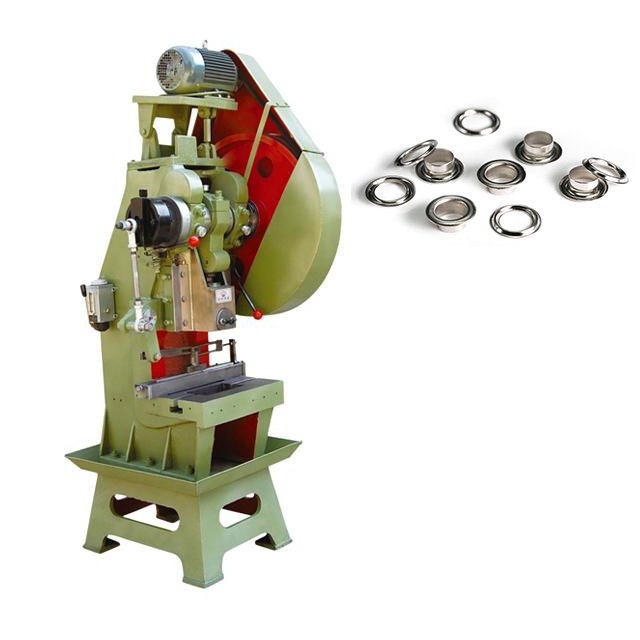 Full automatic punching & Metal Button eyeleting Making Machine