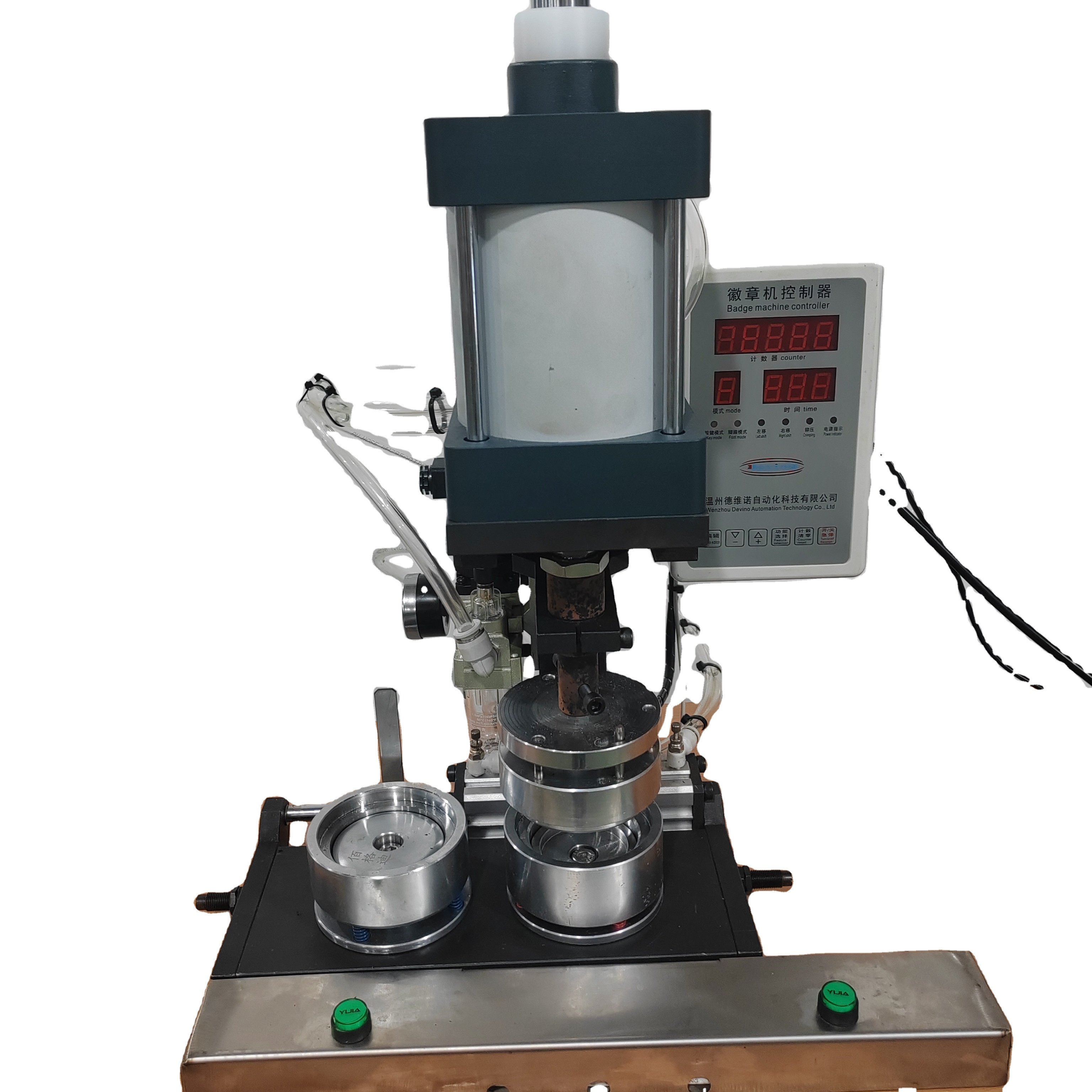 Wholesale of Best-selling High-quality Chinese Products Left-right Semi-automatic Badge Making Machine