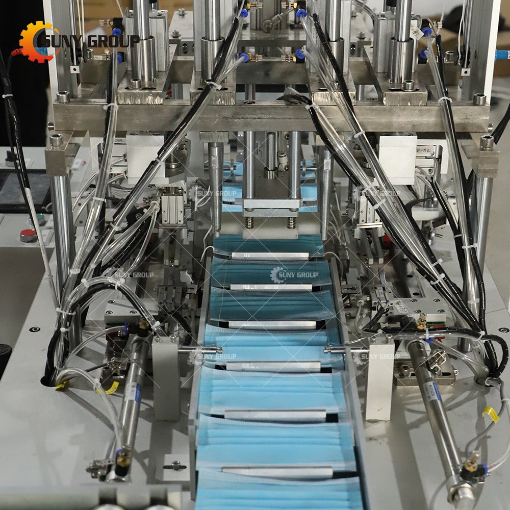 High Speed Mask Making Plant Disposable Medical Face Mask Making Machine Fully Automatic Mask Equipment Production Line
