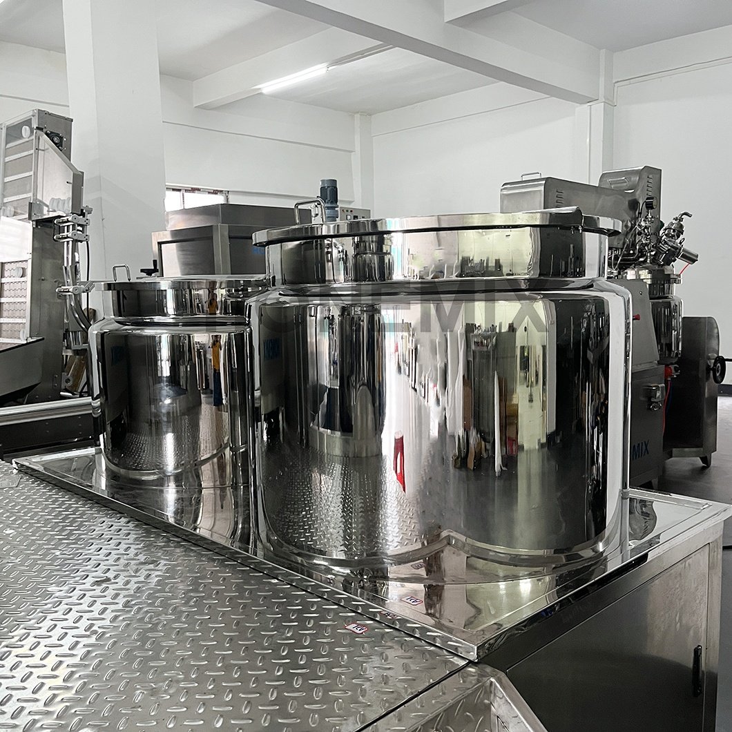 HONE Guangzhou Cosmetics Making Machinery Skin Care Lotion Mixer Making Production Line for sale