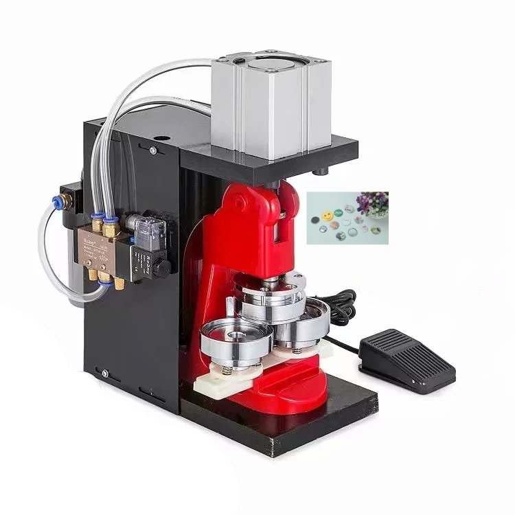 Pneumatic Badge Button Making Machine Semi-Automatic Button Maker