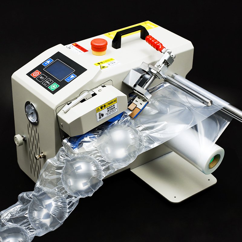 Popular Air Cushion Bubble Film Machine Air Pillow Packaging Making Machine For Air Filling Shoe Trees Airbag Packing Rolls
