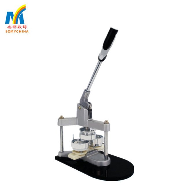 Competitive Price New Model Automatic Plastic Badge Buttons Machine 44mm Manual Grade Steel Mould Pin Badge Pins Maker