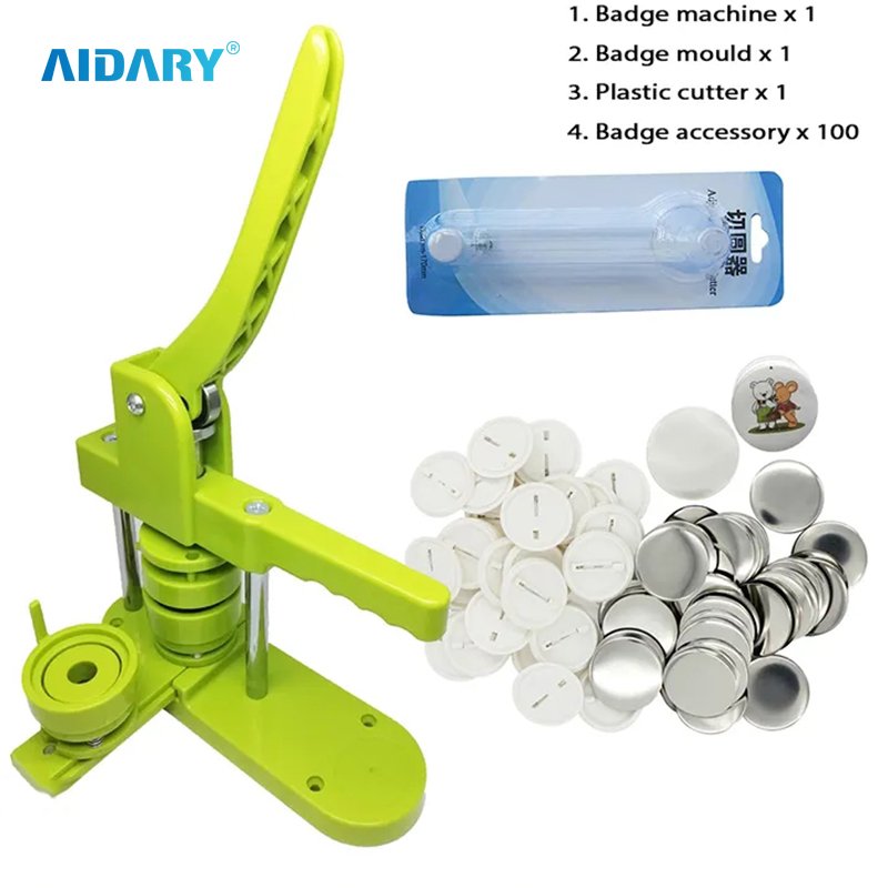 AIDARY Custom Pin Badge Machine 44mm