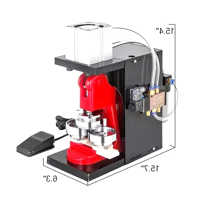 Pneumatic Hand Press Pin Button Making Machine 58MM Button Badge Press